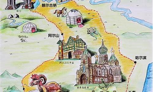 旅游路线图图片大全简单笔画_旅游路线图图片大全简单笔画高清